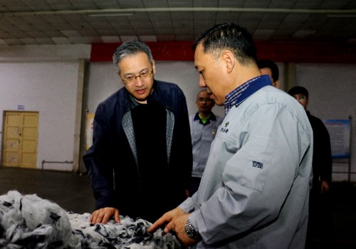 常山集團黨委副書記、副董事長、總經(jīng)理 楊瑞剛到恒新公司調(diào)研